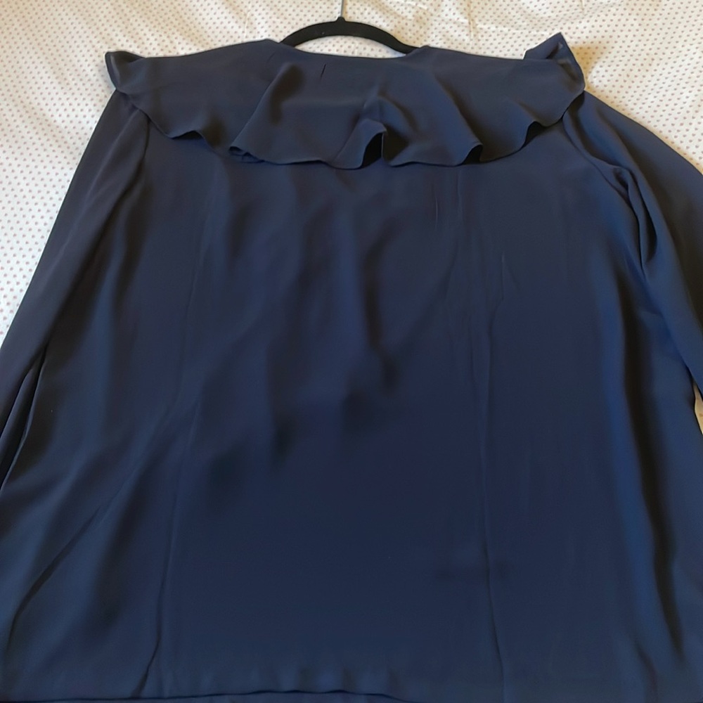 Women's Navy Blouse - Picture 8 of 8